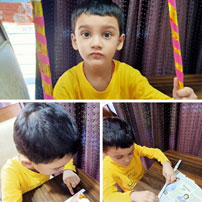 UKG A made Dandiya. Happy Navratri