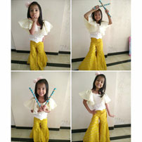 UKG A made Dandiya. Happy Navratri