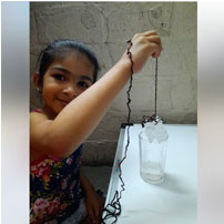 Could you lift an ice cube with a string?? Here U Kg B students are showing how to lift it…