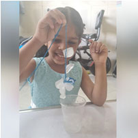 Could you lift an ice cube with a string?? Here U Kg B students are showing how to lift it…