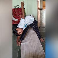 Pictures of yoga day celebration – grade 4