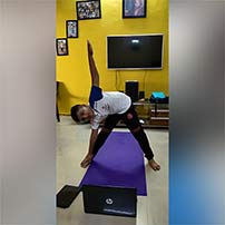 Pictures of yoga day celebration – grade 4