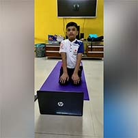 Pictures of yoga day celebration – grade 4