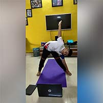 Pictures of yoga day celebration – grade 4