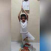 Pictures of yoga day celebration – grade 4