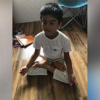 Pictures of yoga day celebration – grade 4