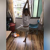 Pictures of yoga day celebration – grade 4