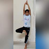 Pictures of yoga day celebration – grade 4