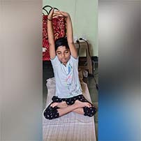 Pictures of yoga day celebration – grade 4