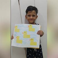 LKG A Square shape activity photos