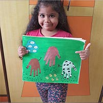 LKG A photos for farm animals painting activity