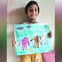 LKG A photos for farm animals painting activity