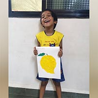 LKG A yellow color activity photos