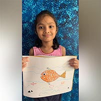 Creative use of grains done in class by grade 1A students