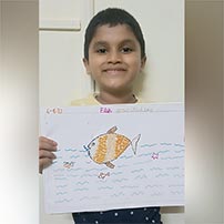 Creative use of grains done in class by grade 1A students