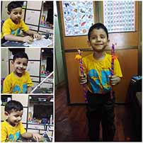 UKG A made Dandiya. Happy Navratri