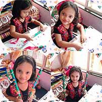 UKG A made Dandiya. Happy Navratri