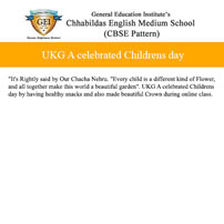 UKG A celebrated Childrens day