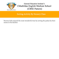 Sorting Activity By Nursery Class