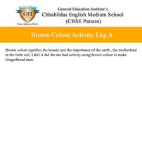 Brown color activity LKG A