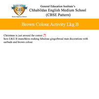 Brown color activity LKG B