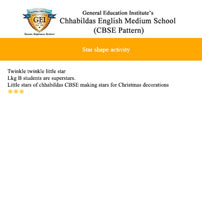 Star shape activity LKG B