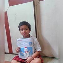 LKG children engrossed