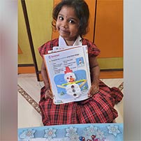 LKG children engrossed