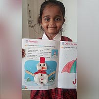 LKG children engrossed