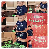 Lkg B munchkins Christmas activity