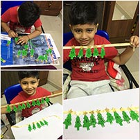 Lkg B munchkins Christmas activity