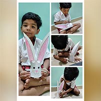 Art and craft done by nursery class.