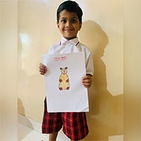 Art and craft done by nursery class.