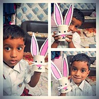 Art and craft done by nursery class.